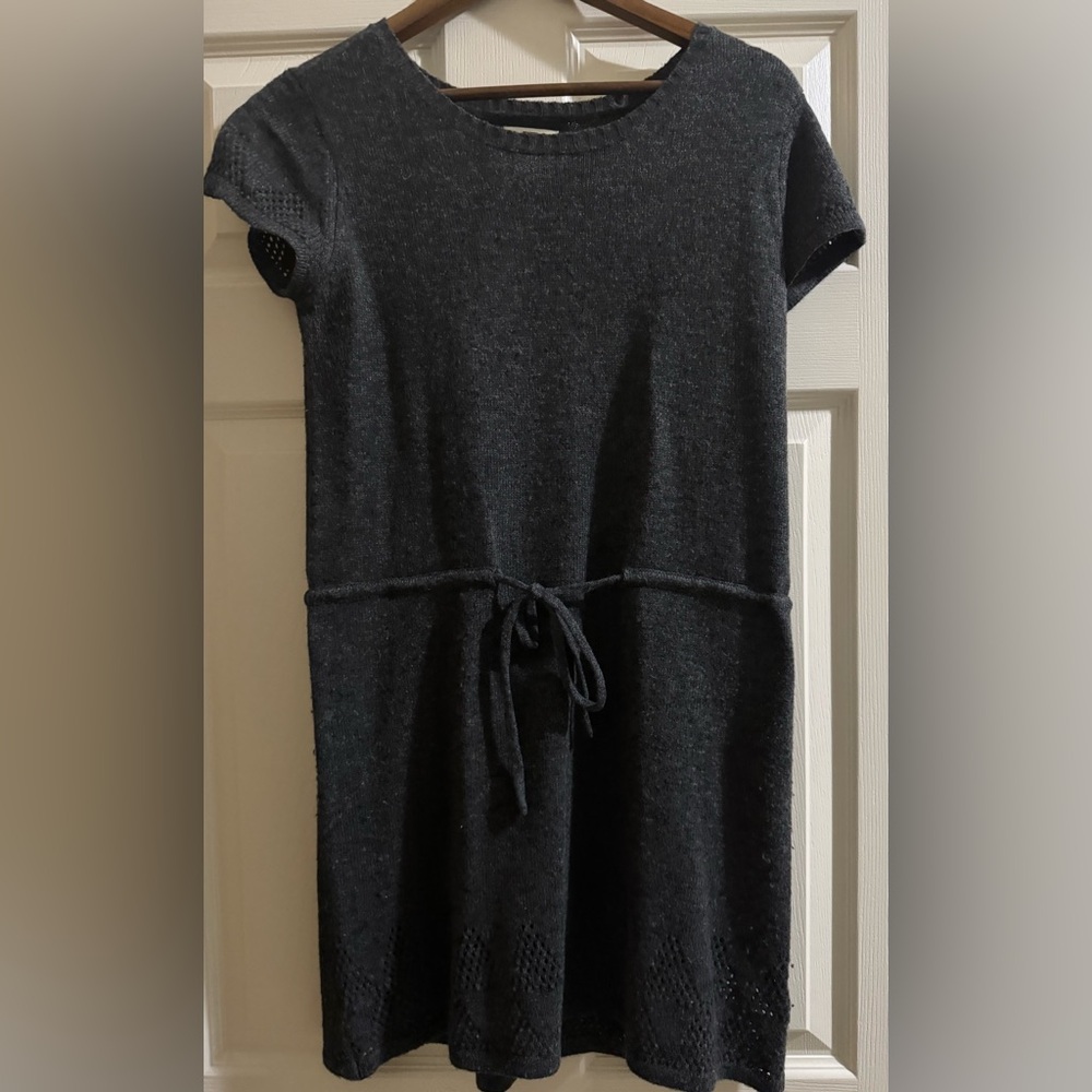 Grey sweater dress